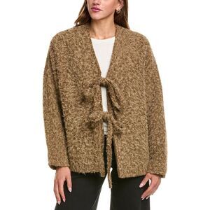 Colette Rose Womens  Cardigan, Brown